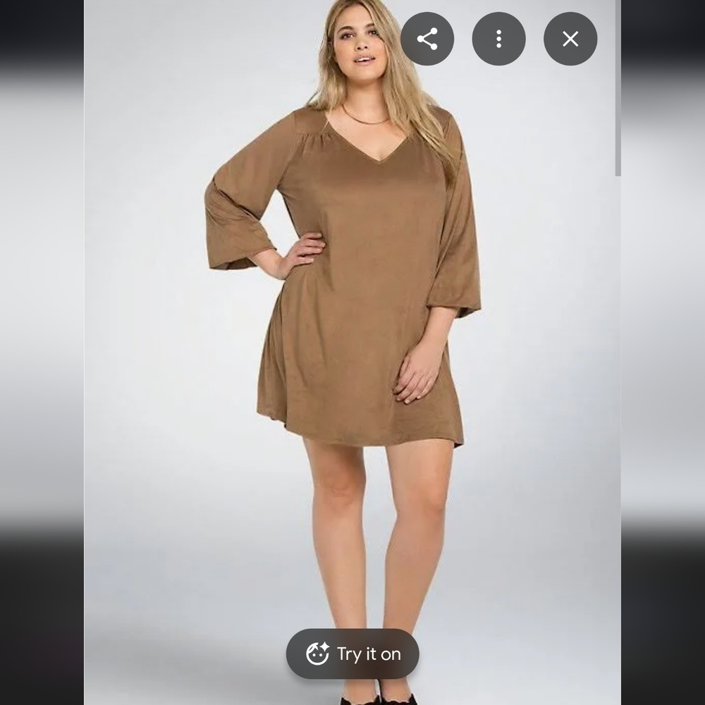 Torrid Suede Shift Dress 1x